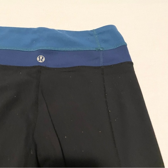 Lululemon Black and Blue Yoga Pants Flared Missing Size - Picture 11 of 16